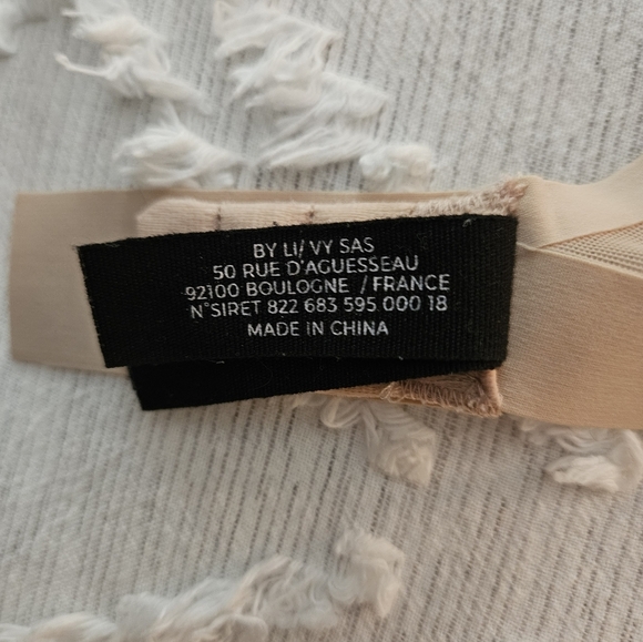 Livy Beige Nude Mesh Underwire Bra Size 34D - Picture 10 of 12